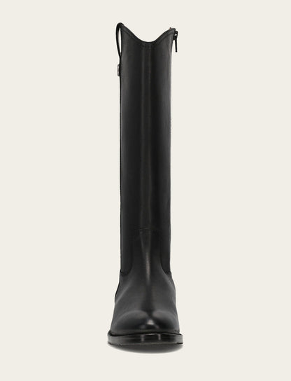 Frye Latest - Women's Black Melissa Button Tall Inside Zip Wide Calf Boot