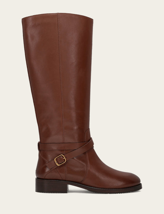 Frye Featured - Women's Walnut Melissa Belted Riding Boot