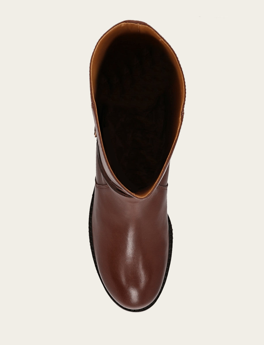 Frye Featured - Women's Walnut Melissa Belted Riding Boot