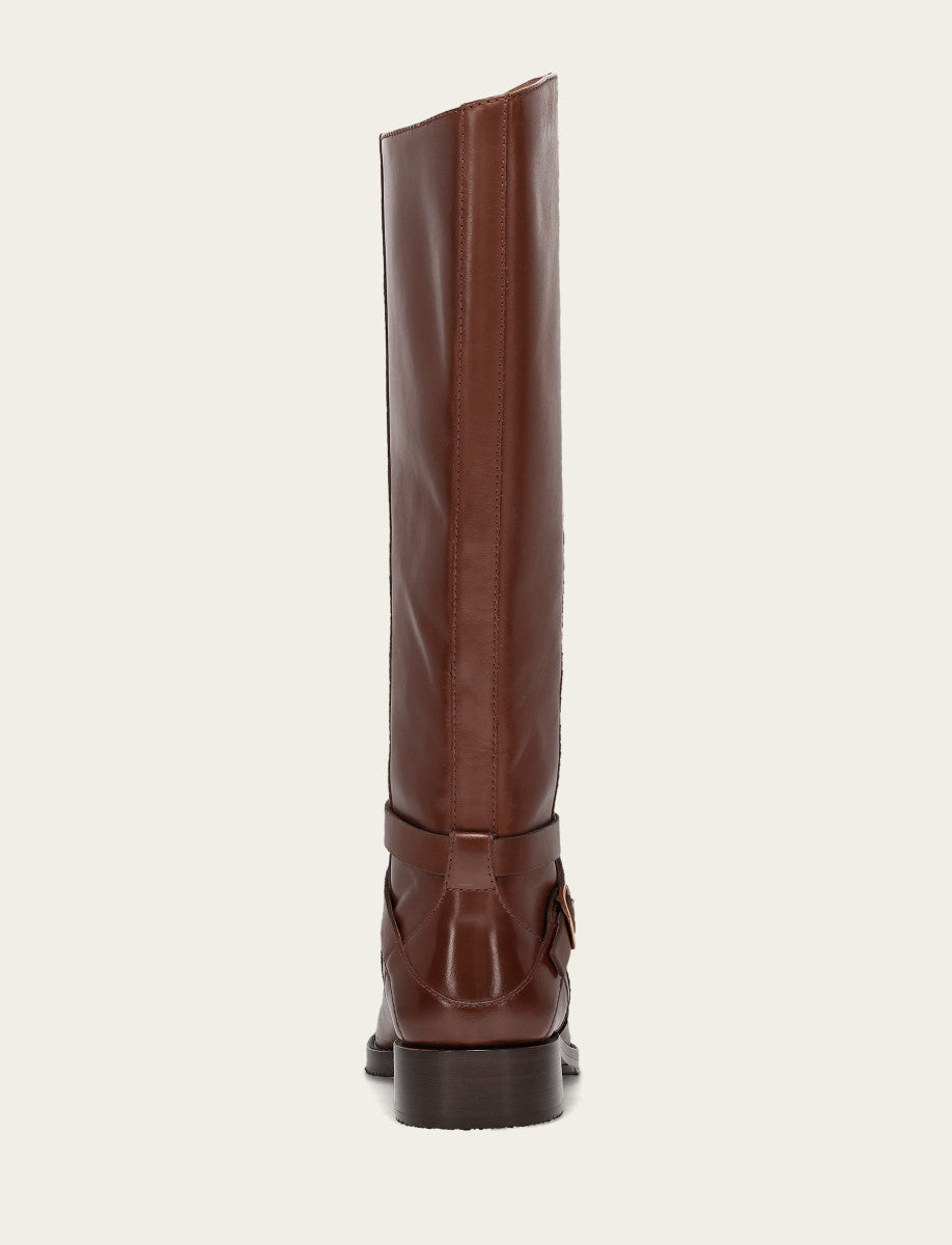 Frye Recommended - Women's Walnut Melissa Belted Riding Wide Calf Boot