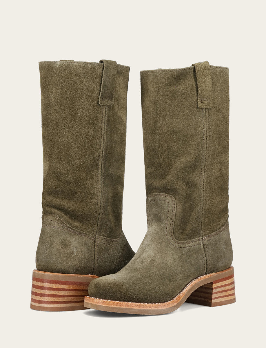 Frye Value - Women's Olive Campus 12R Boots