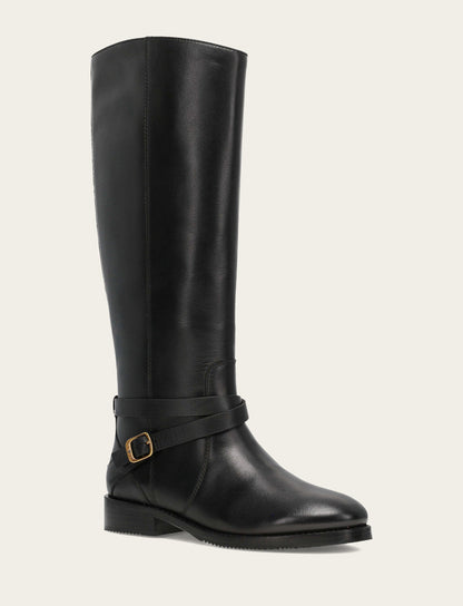 Frye Discount - Women's Black Melissa Belted Riding Boot
