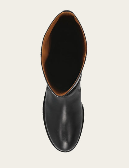 Frye Discount - Women's Black Melissa Belted Riding Boot