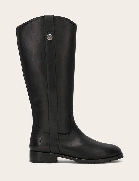 Frye Popular - Women's Black Melissa Button Tall Inside Zip Boot