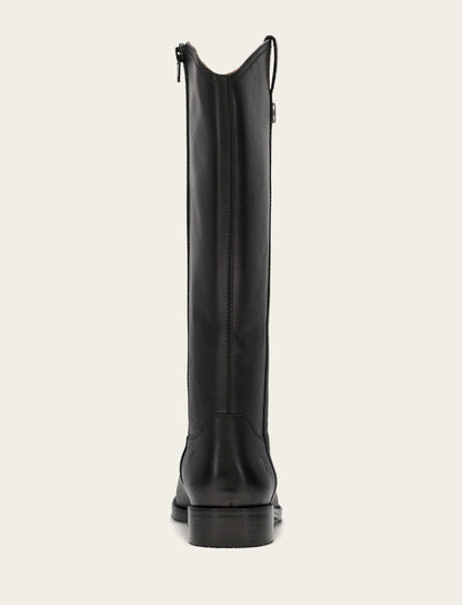 Frye Popular - Women's Black Melissa Button Tall Inside Zip Boot
