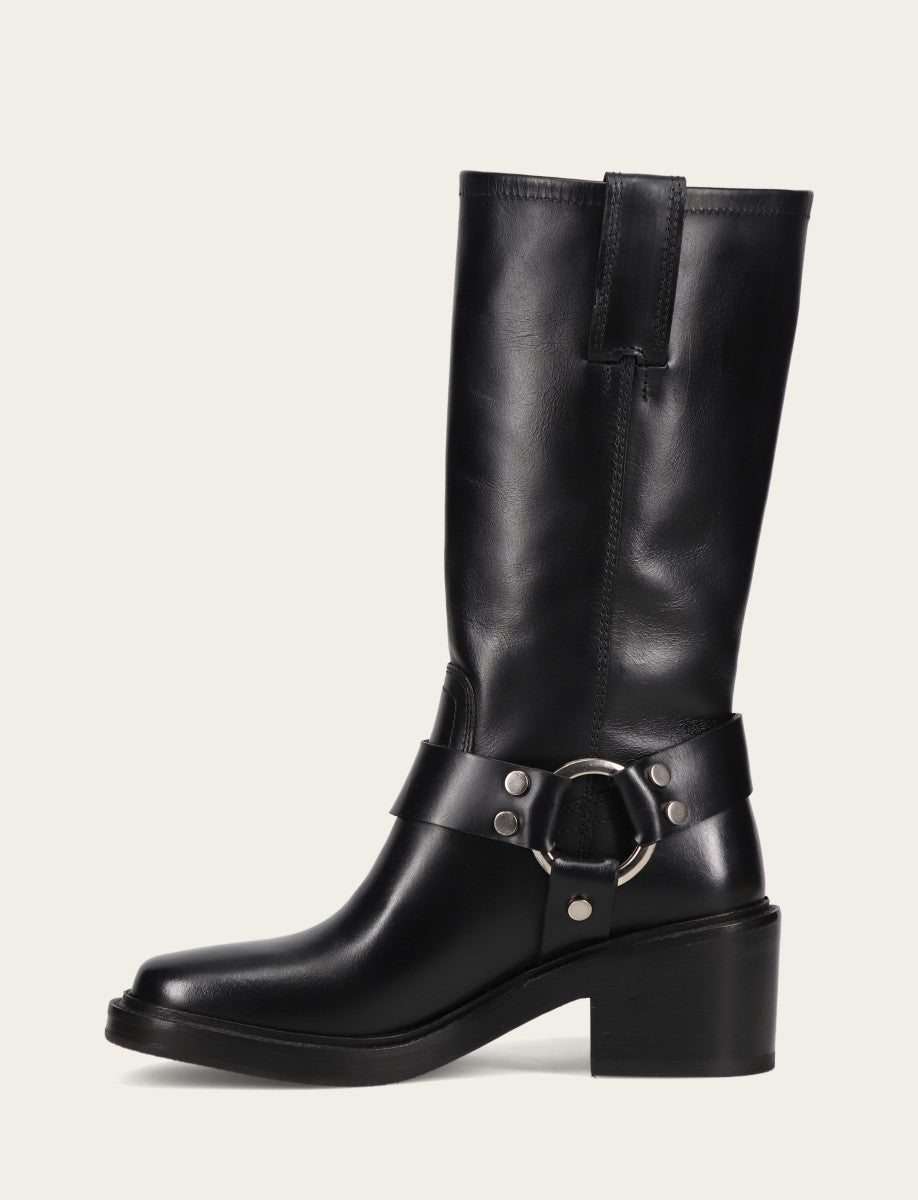 Frye Hot Sale - Women's Black Kate Harness Boots