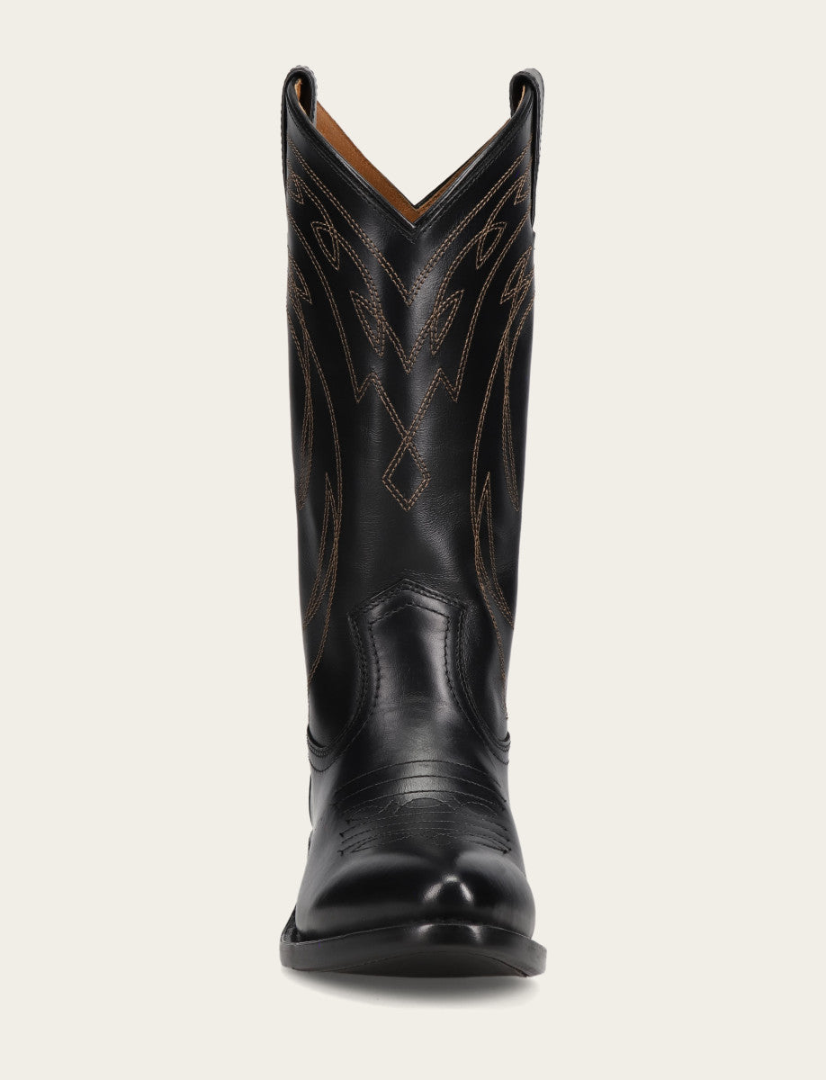 Frye Deals - Women's Black Billy Pull On Deco Stitch Boots