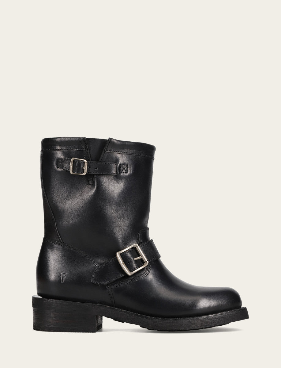 Frye Deals - Women's Black Viv Short Engineer Boot