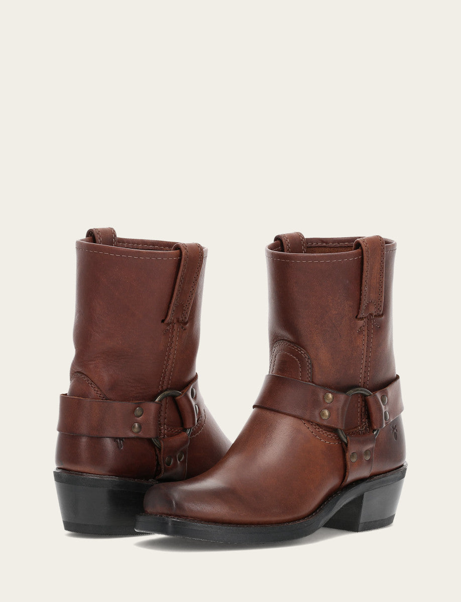 Frye Quality - Women's Cognac Harness 8R Boots