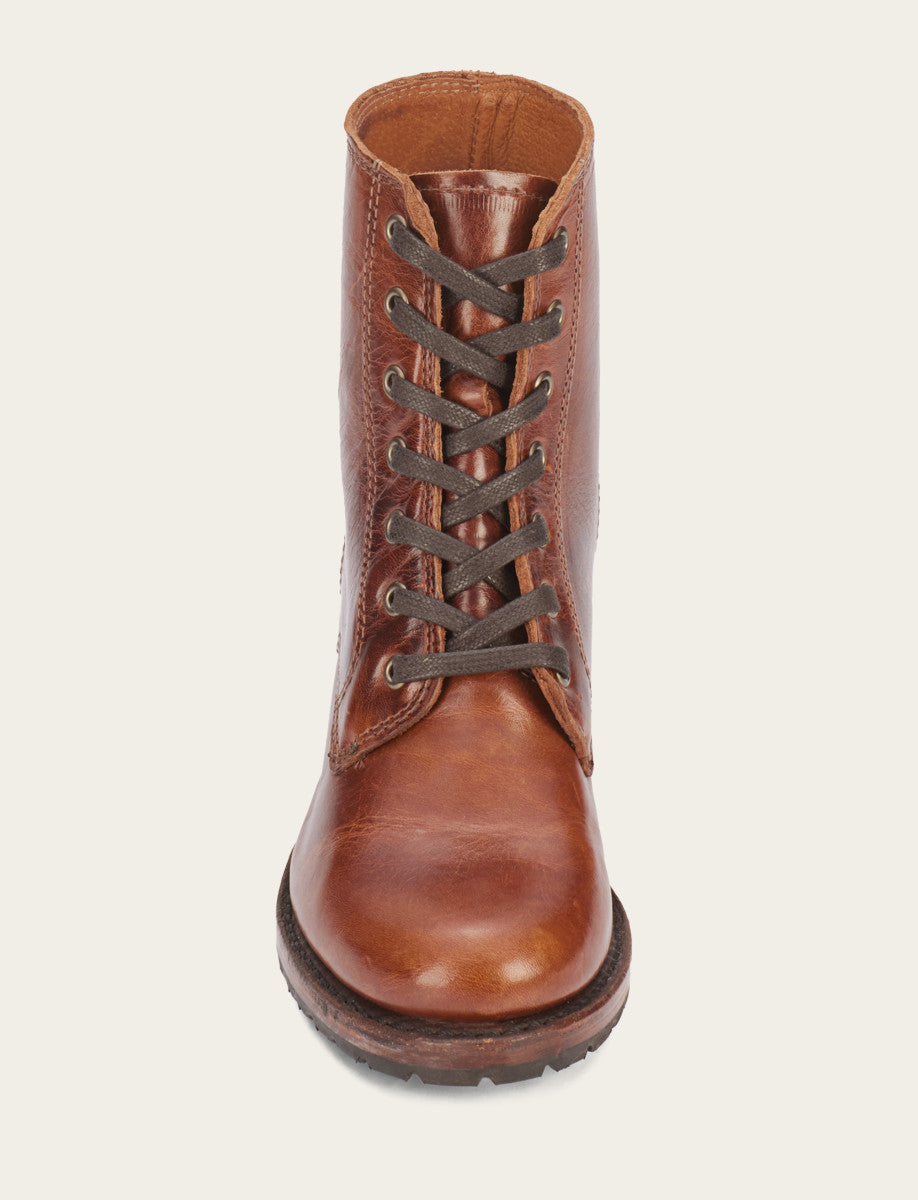 Frye Discount - Women's Cognac Sabrina 6G Lace Up Boots