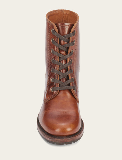 Frye Discount - Women's Cognac Sabrina 6G Lace Up Boots