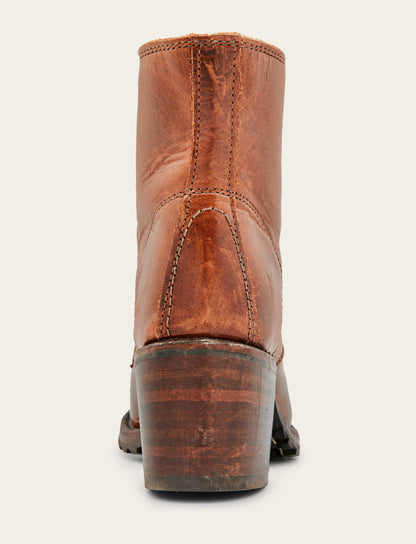 Frye Discount - Women's Cognac Sabrina 6G Lace Up Boots