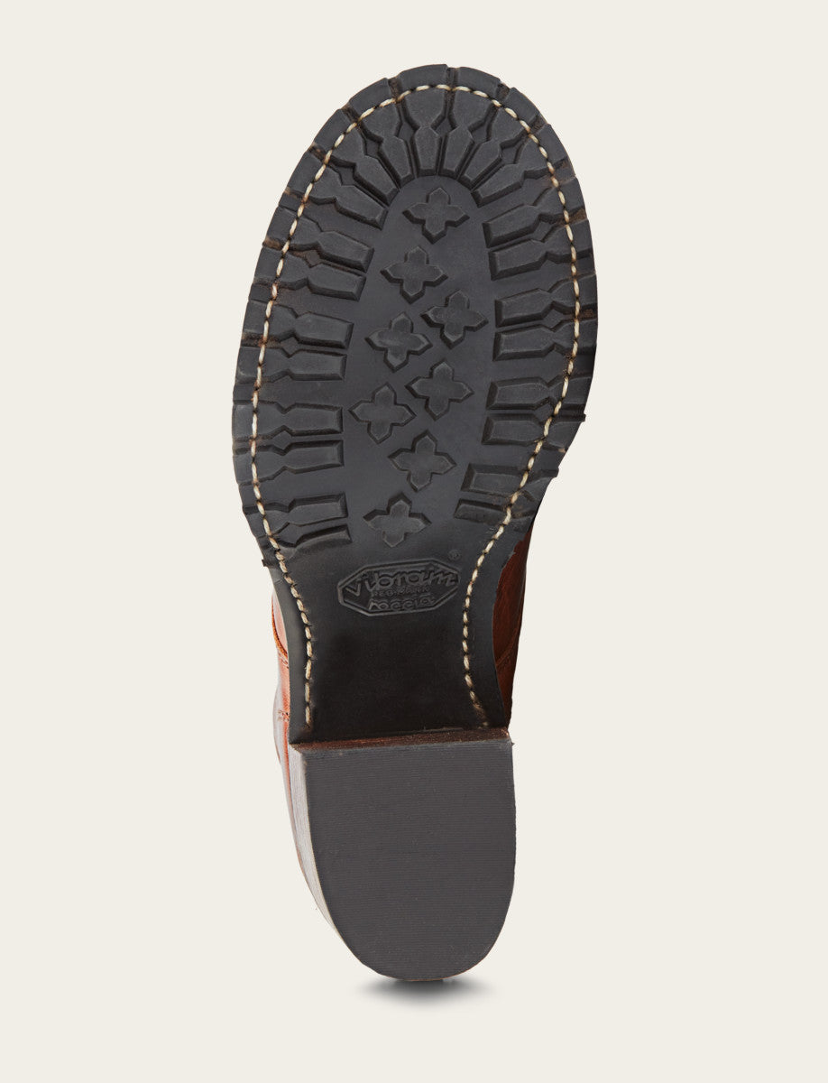 Frye Discount - Women's Cognac Sabrina 6G Lace Up Boots
