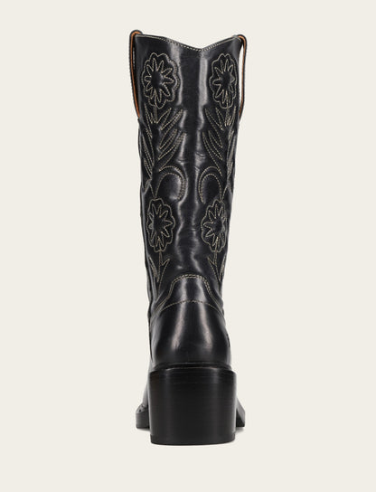 Frye Exclusive - Women's Black Kate Deco Stitch Boot