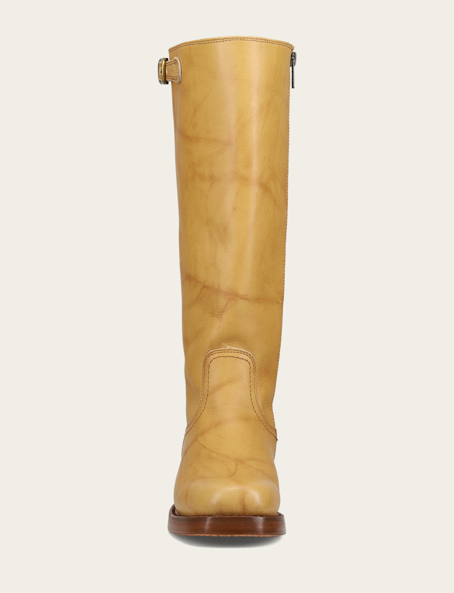 Frye Popular - Women's Banana Campus Low Heel Tall Riding Wide Calf Boot