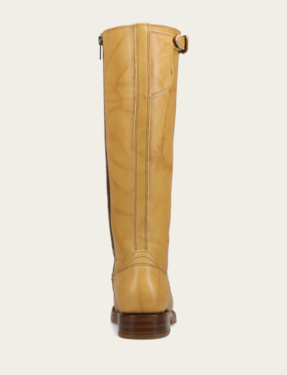 Frye Popular - Women's Banana Campus Low Heel Tall Riding Wide Calf Boot