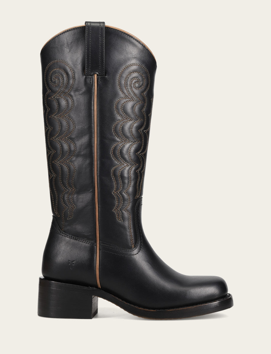 Frye Value - Women's Black Campus Deco Stitch Boot