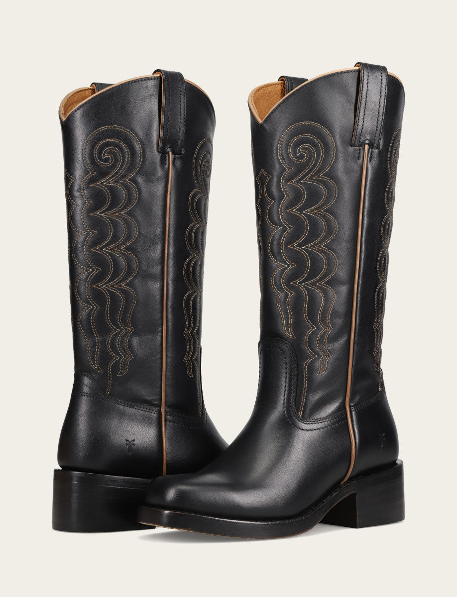 Frye Value - Women's Black Campus Deco Stitch Boot