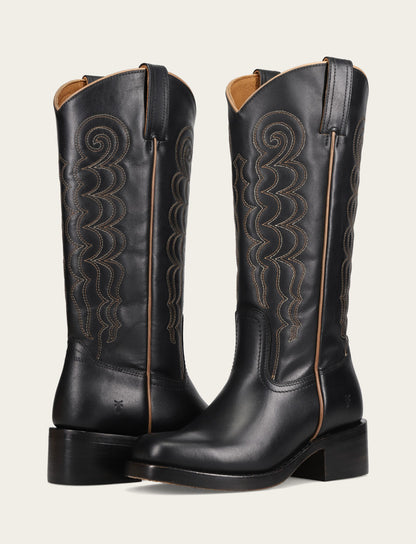 Frye Value - Women's Black Campus Deco Stitch Boot