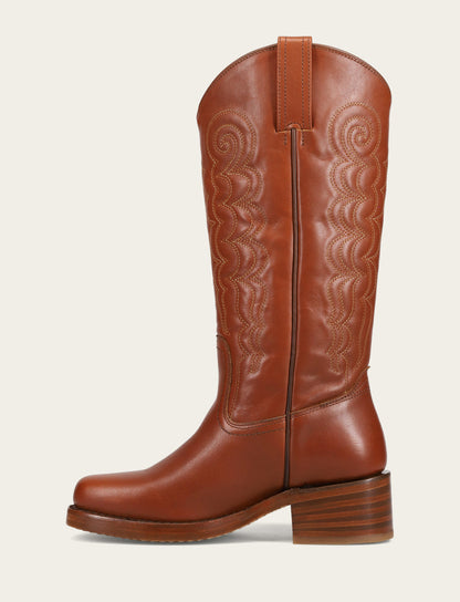 Frye Value - Women's Walnut Campus Deco Stitch Boot