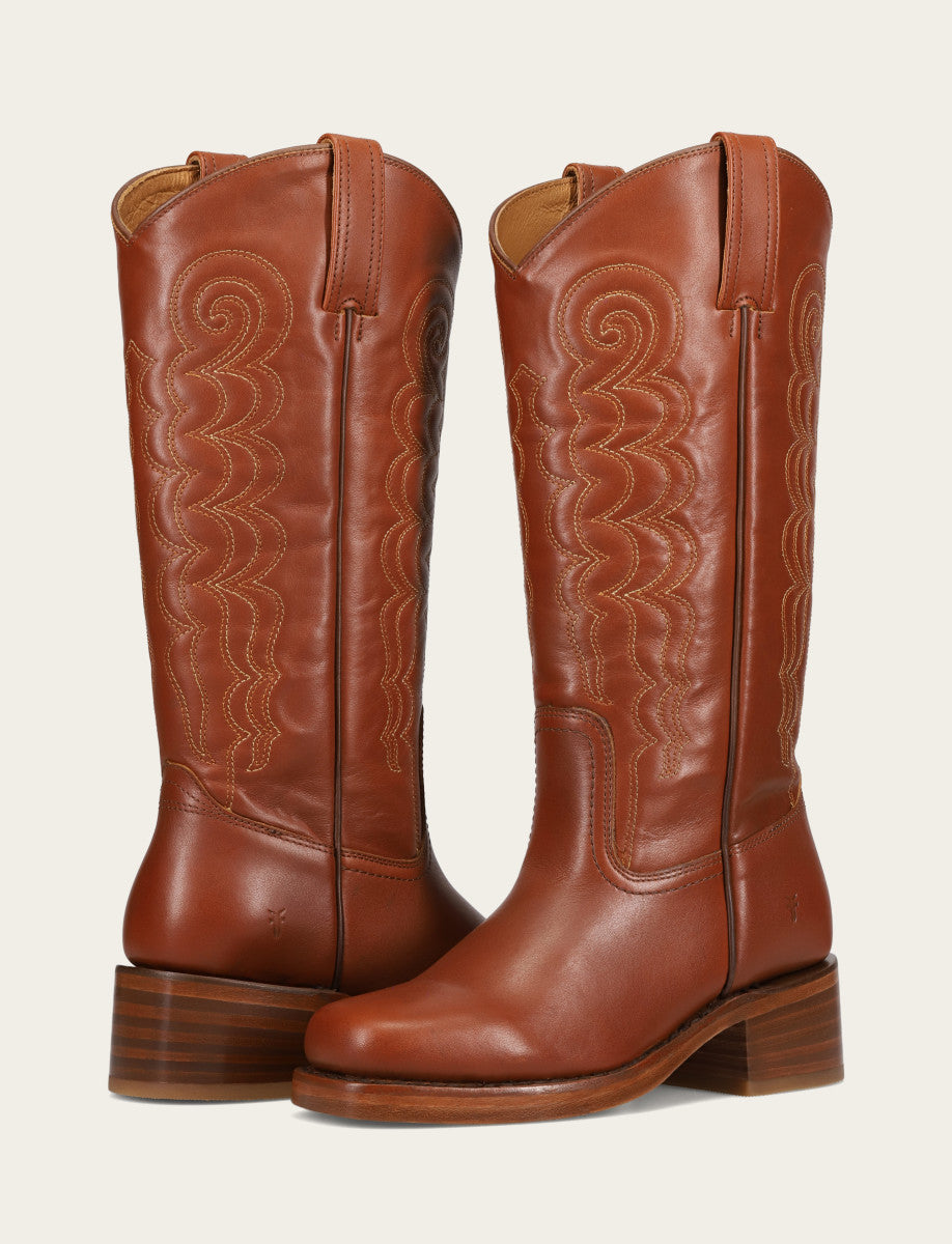 Frye Value - Women's Walnut Campus Deco Stitch Boot