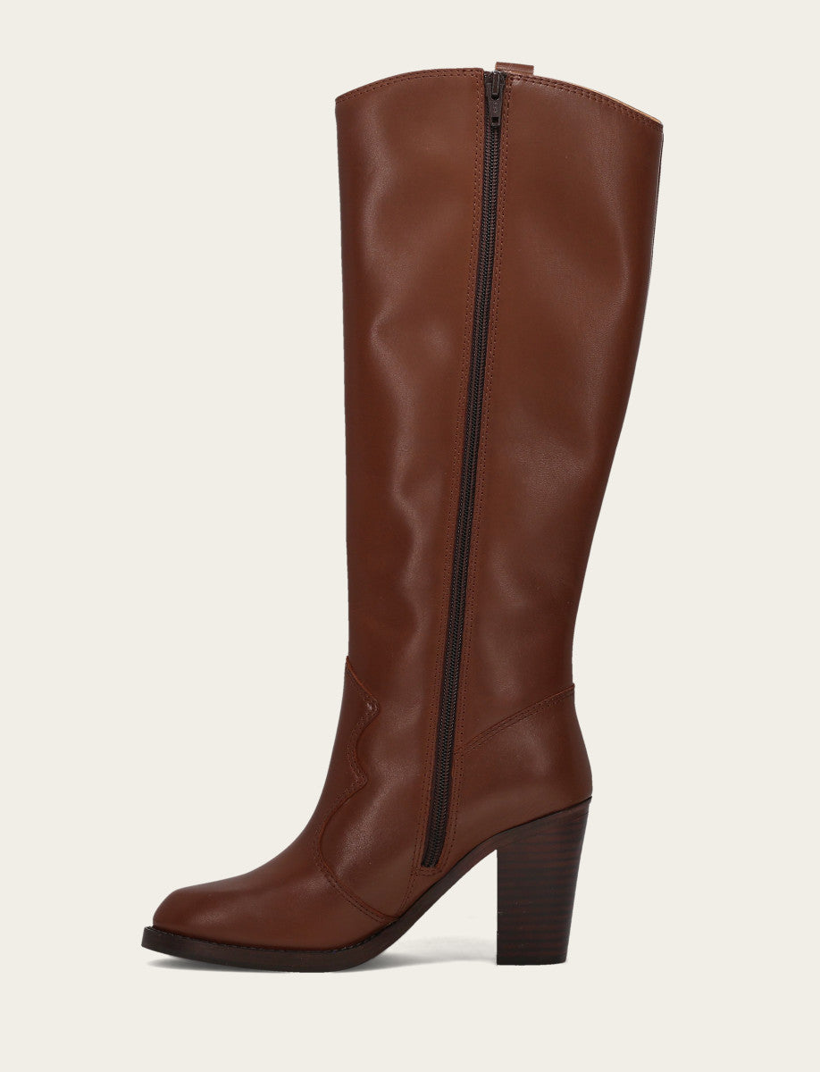 Frye Top Pick - Women's Walnut Corinne Tall Boot