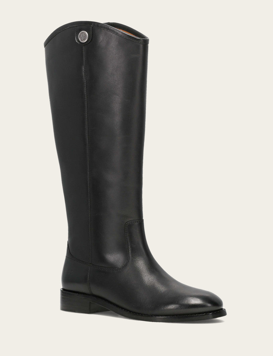 Frye Popular - Women’s Black Wide Calf Melissa Button 2 Tall Boots | Frye