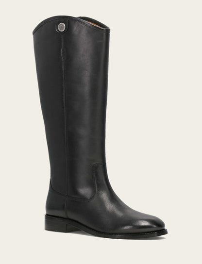 Frye Popular - Women’s Black Wide Calf Melissa Button 2 Tall Boots | Frye