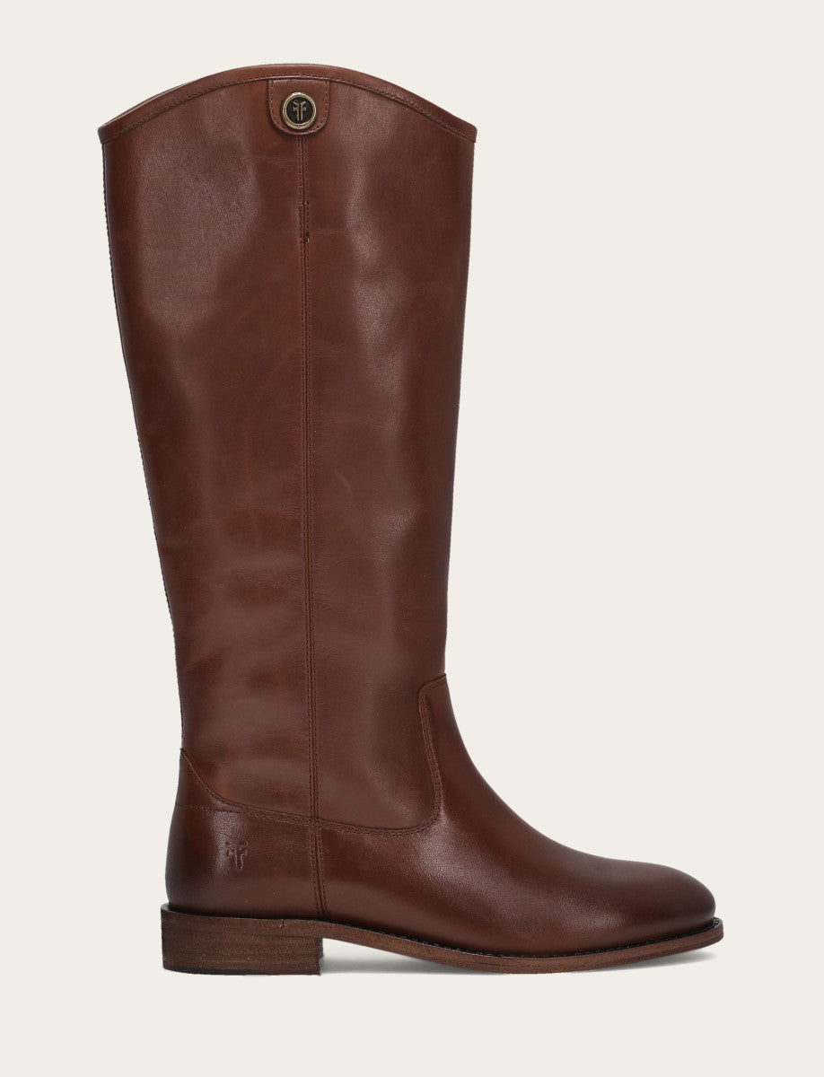 Frye Trusted - Women’s Cognac Wide Calf Melissa Button 2 Tall Boots | Frye