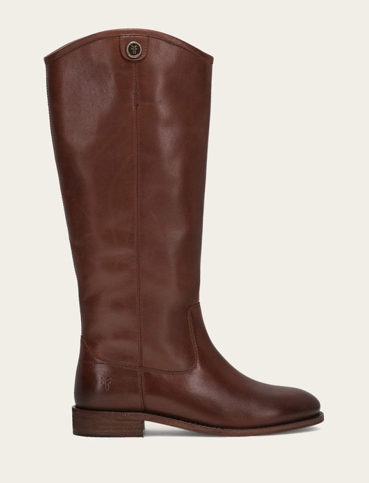 Frye Trusted - Women’s Cognac Wide Calf Melissa Button 2 Tall Boots | Frye