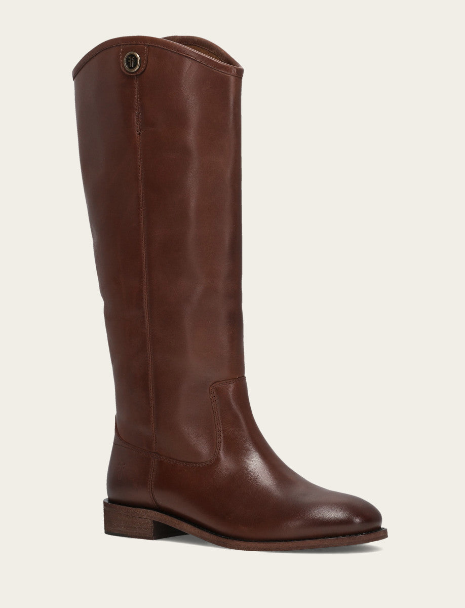 Frye Trusted - Women’s Cognac Wide Calf Melissa Button 2 Tall Boots | Frye