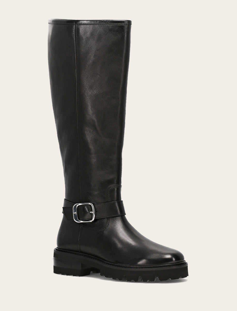Frye Exclusive - Women's Black Olivia Buckle Tall Boot