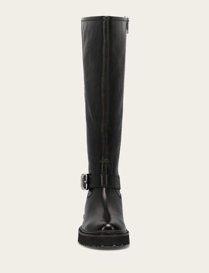 Frye Exclusive - Women's Black Olivia Buckle Tall Boot