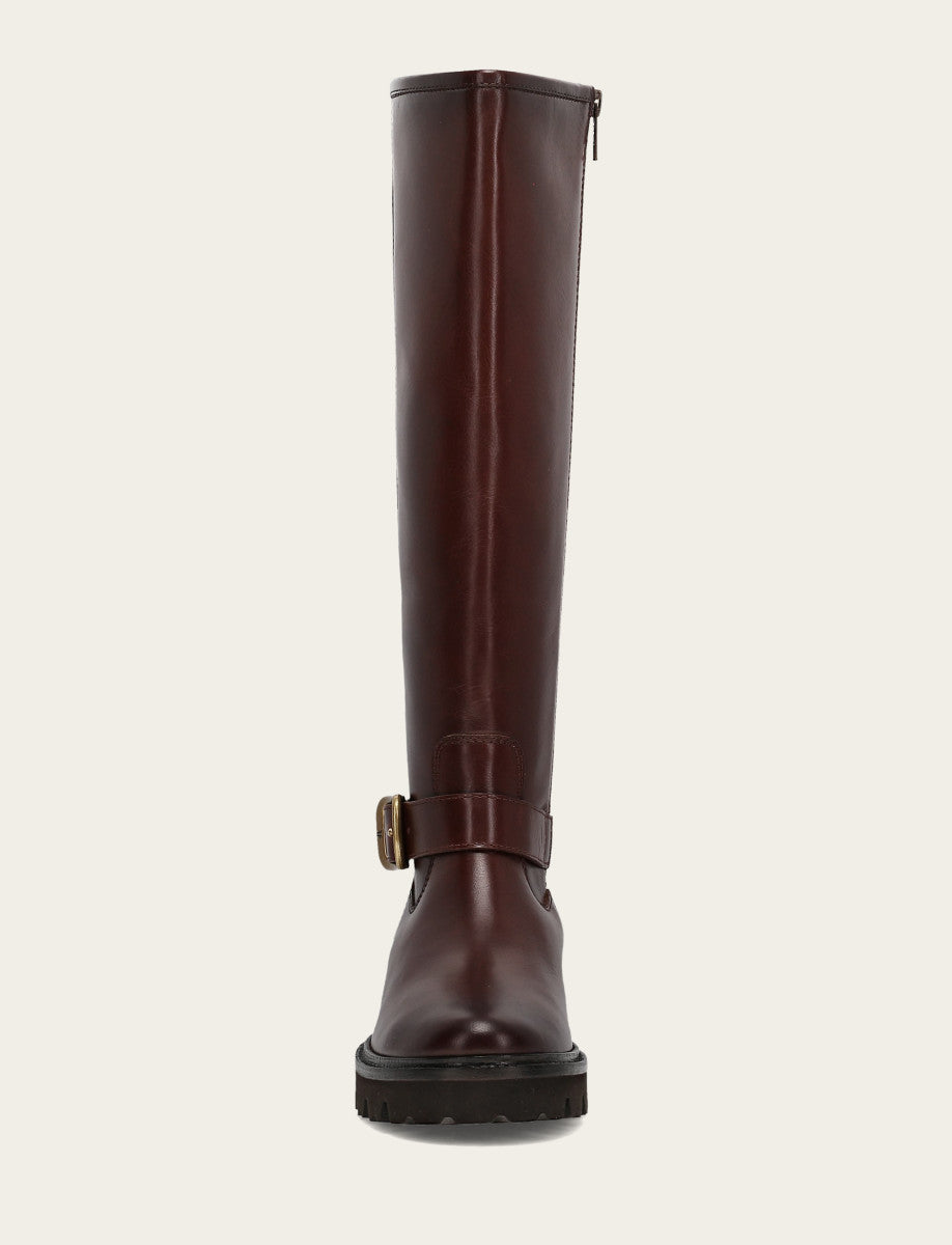 Frye Exclusive - Women's Bourbon Olivia Buckle Tall Boot