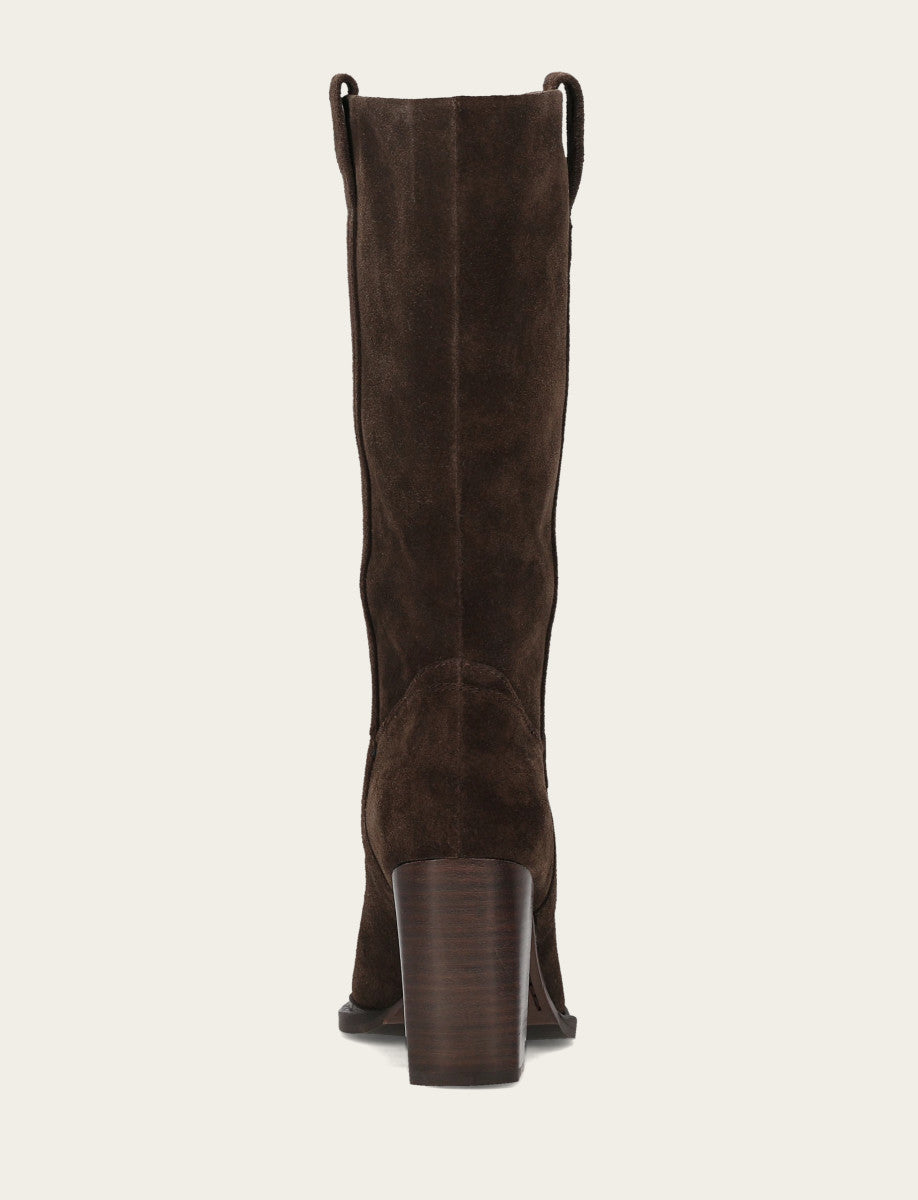 Frye Everyday - Women's Dark Brown Alex Slouchy Mid Boot