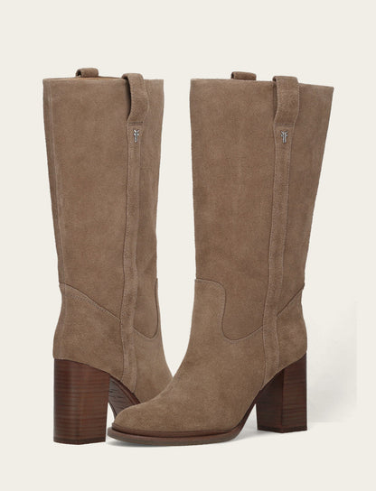 Frye Classic - Women's Dark Taupe Alex Slouchy Mid Boot