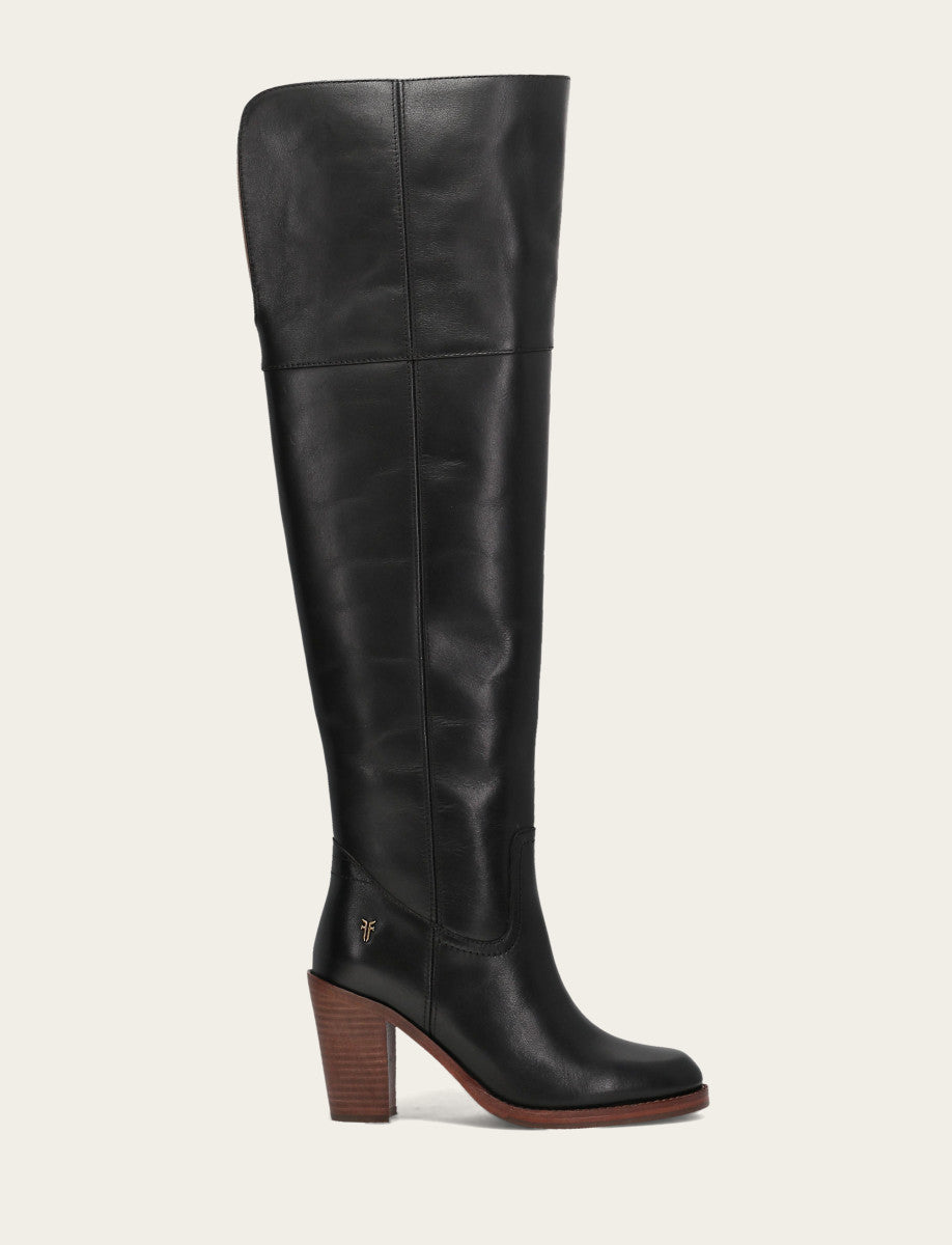 Frye Trusted - Women's Black Corinne Over The Knee Boot