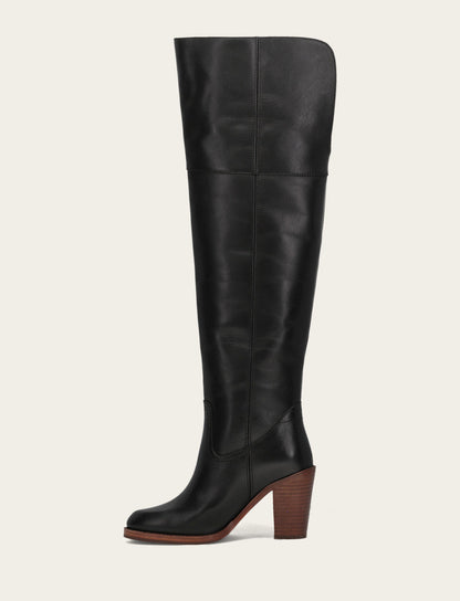 Frye Trusted - Women's Black Corinne Over The Knee Boot