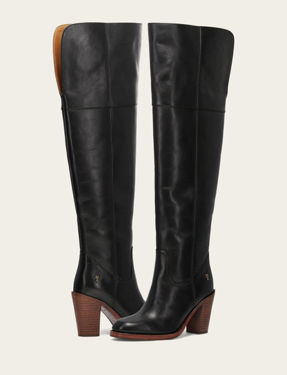 Frye Trusted - Women's Black Corinne Over The Knee Boot