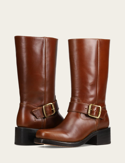 Frye Everyday - Women's Saddle Campus Buckle Boot