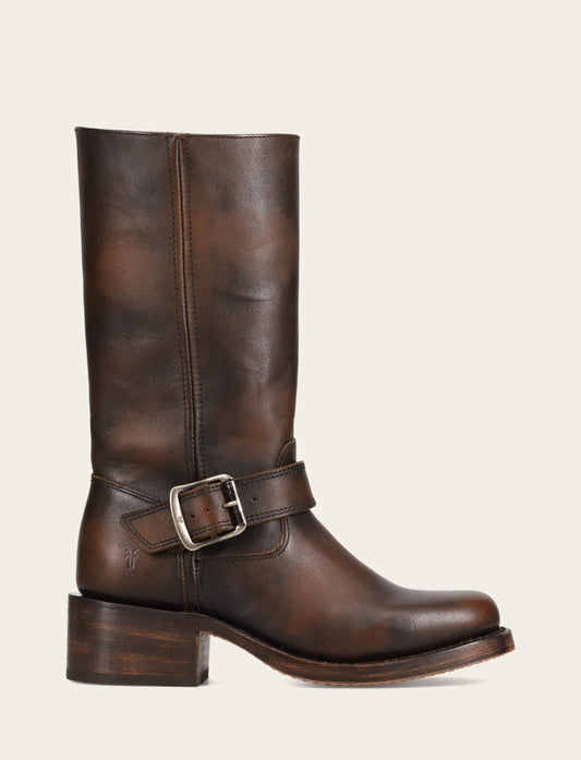 Frye Deals - Women's Dark Brown Campus Buckle Boot