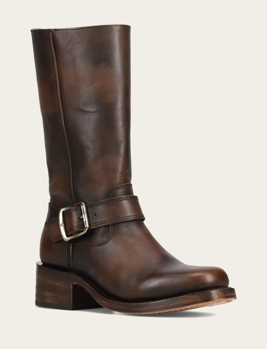 Frye Deals - Women's Dark Brown Campus Buckle Boot