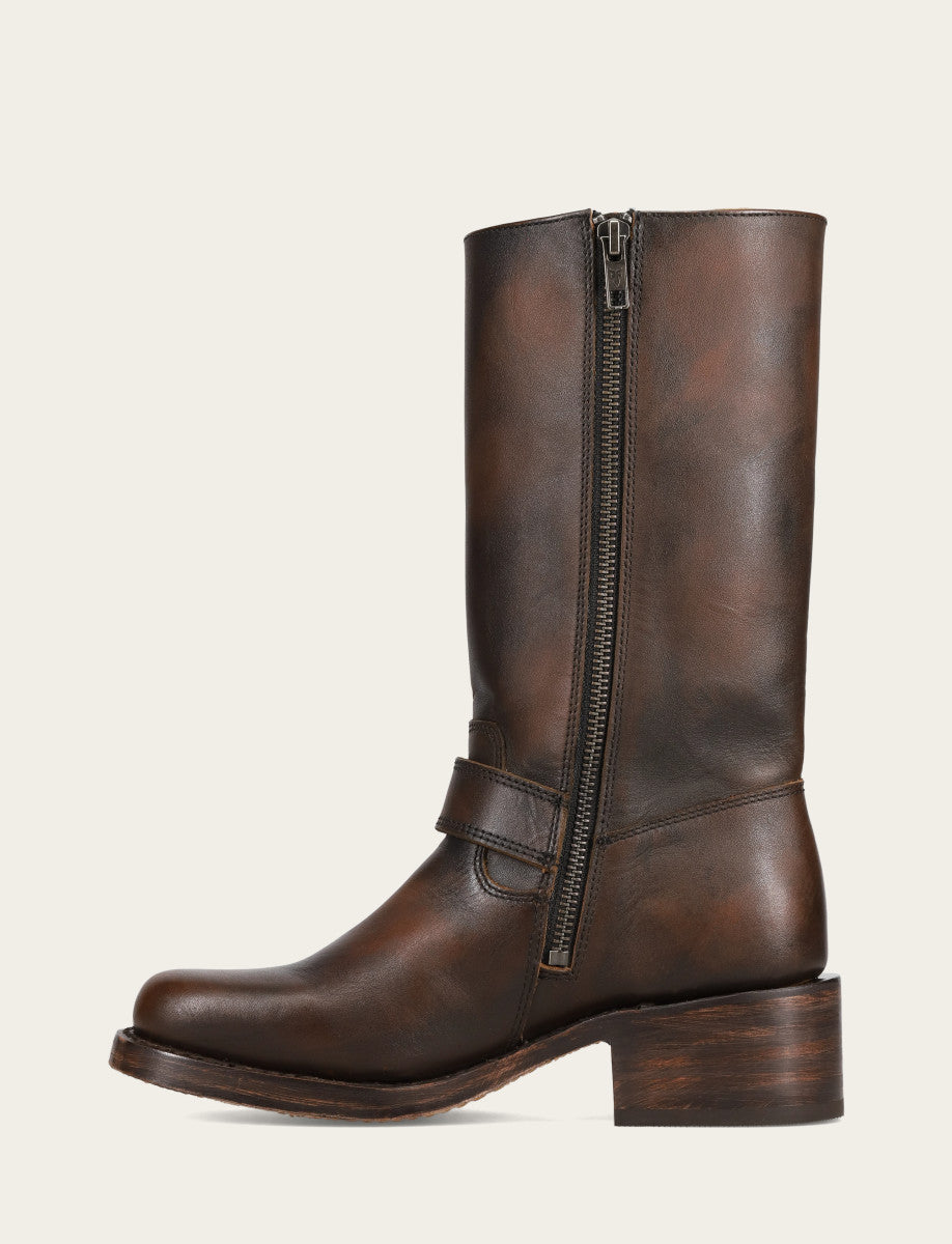 Frye Deals - Women's Dark Brown Campus Buckle Boot