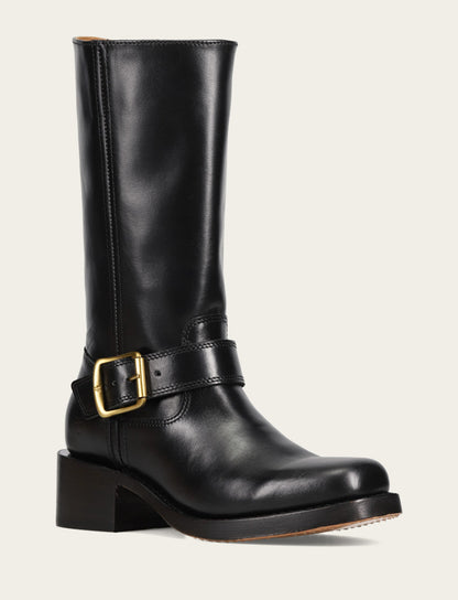 Frye Latest - Women's Black Campus Buckle Boot