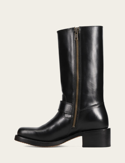 Frye Latest - Women's Black Campus Buckle Boot
