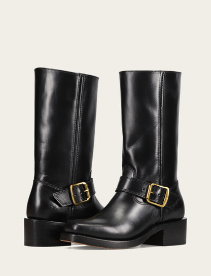 Frye Latest - Women's Black Campus Buckle Boot