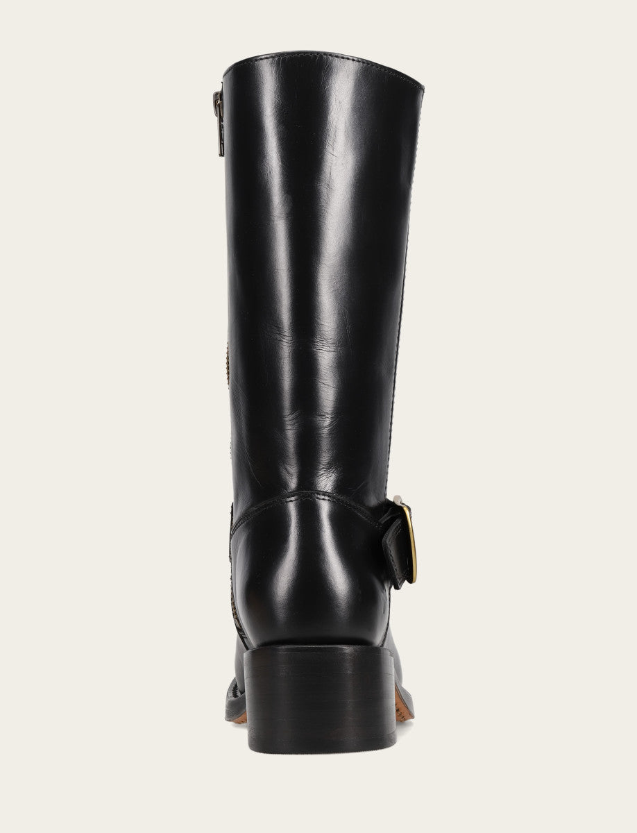 Frye Latest - Women's Black Campus Buckle Boot