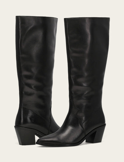 Frye Top Pick - Women's Black Sara Slouchy Boot