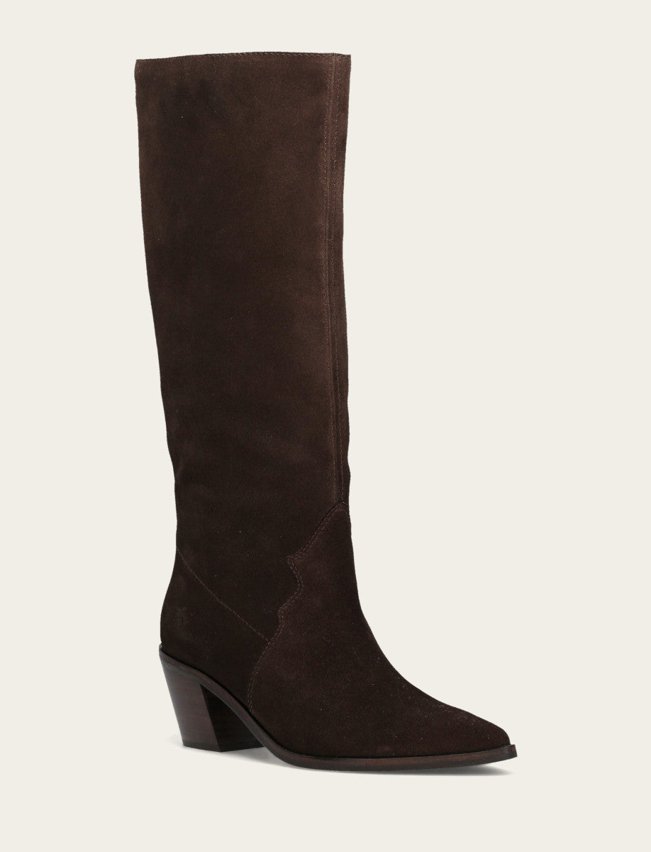 Frye Quality - Women's Dark Brown Sara Slouchy Boot