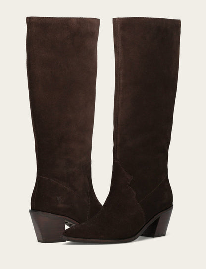Frye Quality - Women's Dark Brown Sara Slouchy Boot